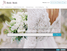 Tablet Screenshot of bride2bride.co.uk